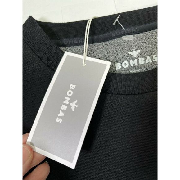 Bombas Sock Co. Size Large Sweatshirt Zip Pockets Tagless Black Rare New  - Picture 5 of 10